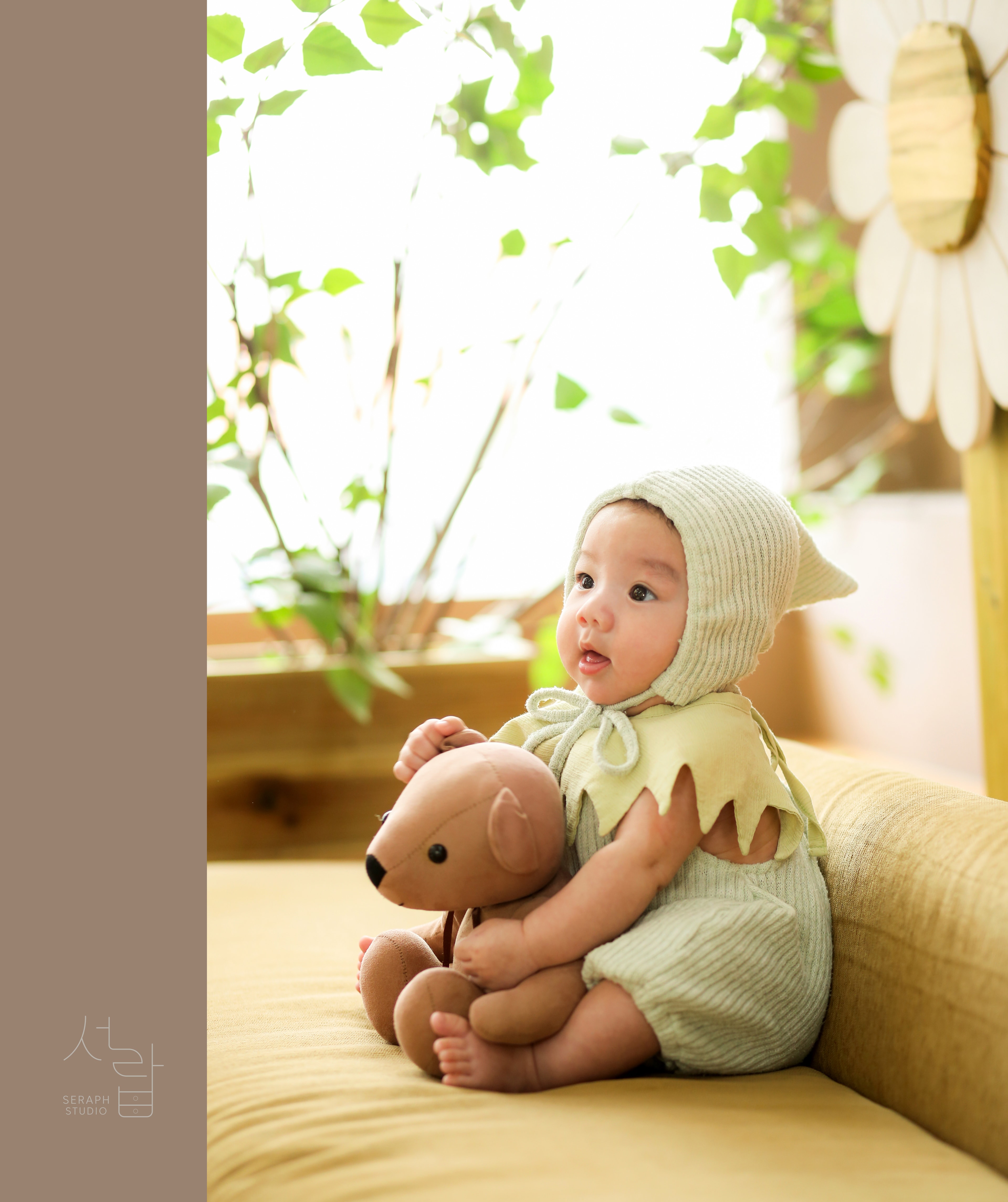 일산 스튜디오 서랍 백일 3열 그리드 - 2열 컨셉 촬영 8