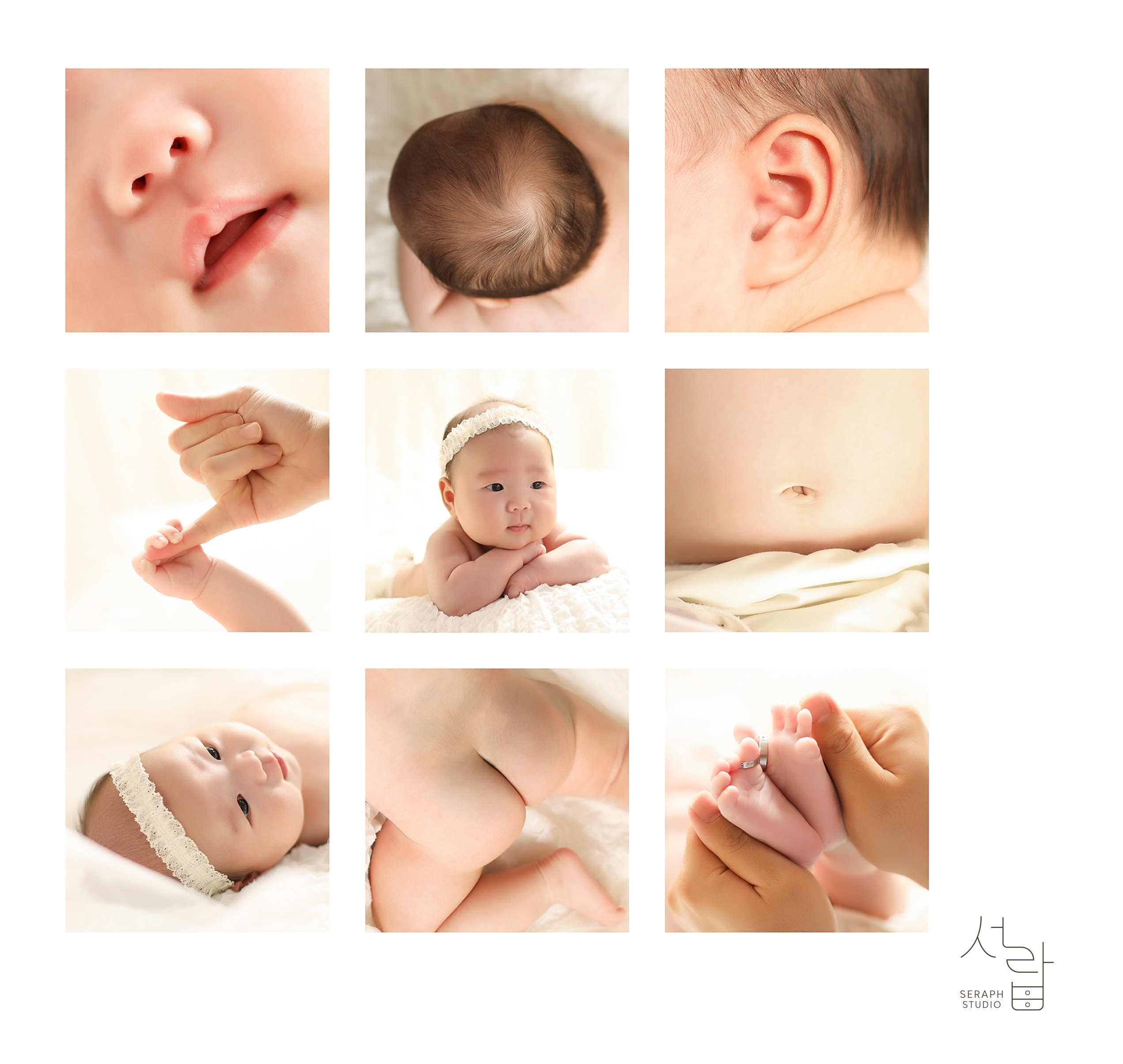 일산 스튜디오 서랍 본아트/50일 3열 그리드 - 1열 컨셉 촬영 11