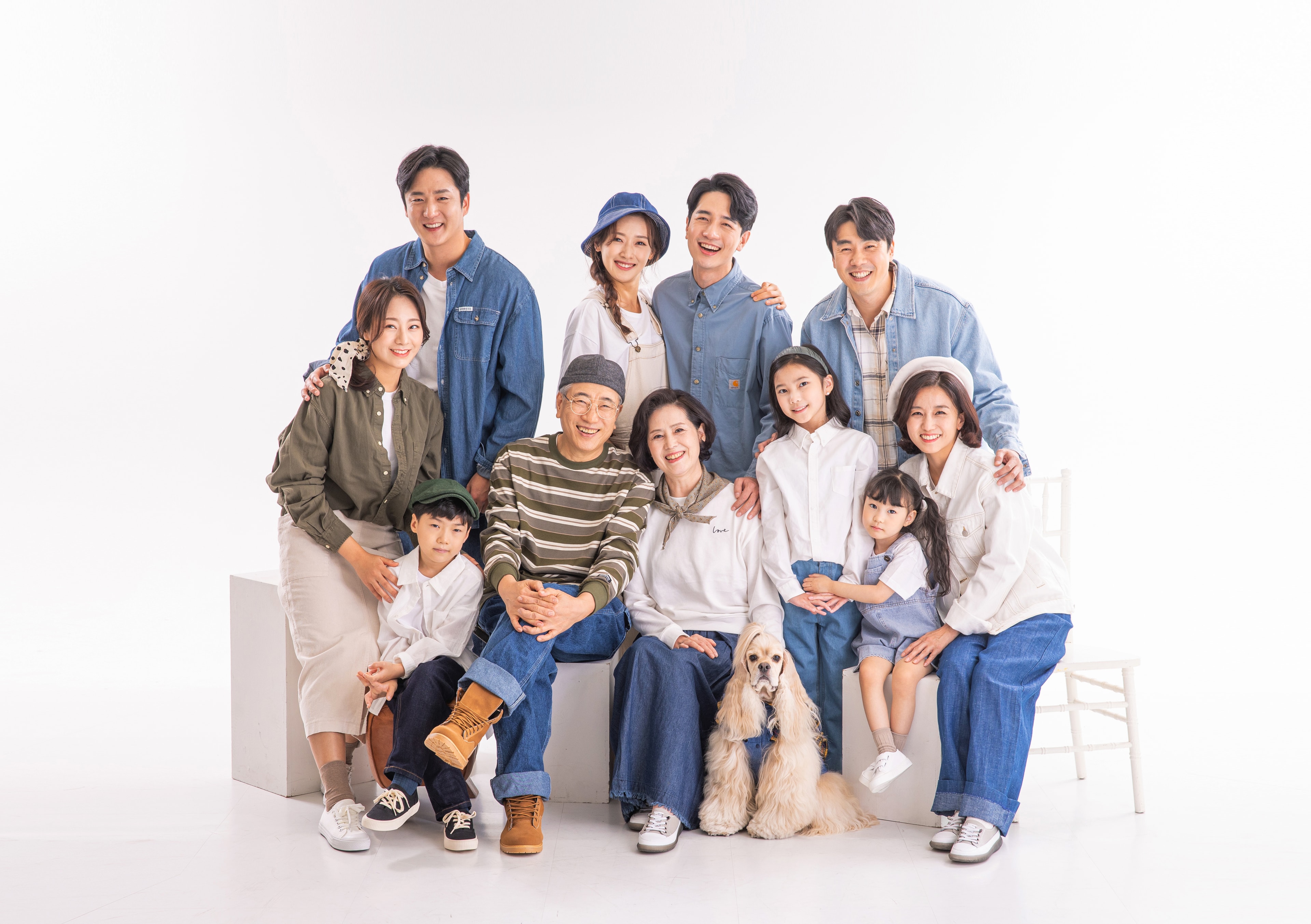 일산 스튜디오 서랍 패밀리 3열 그리드 - 1열 컨셉 촬영 5