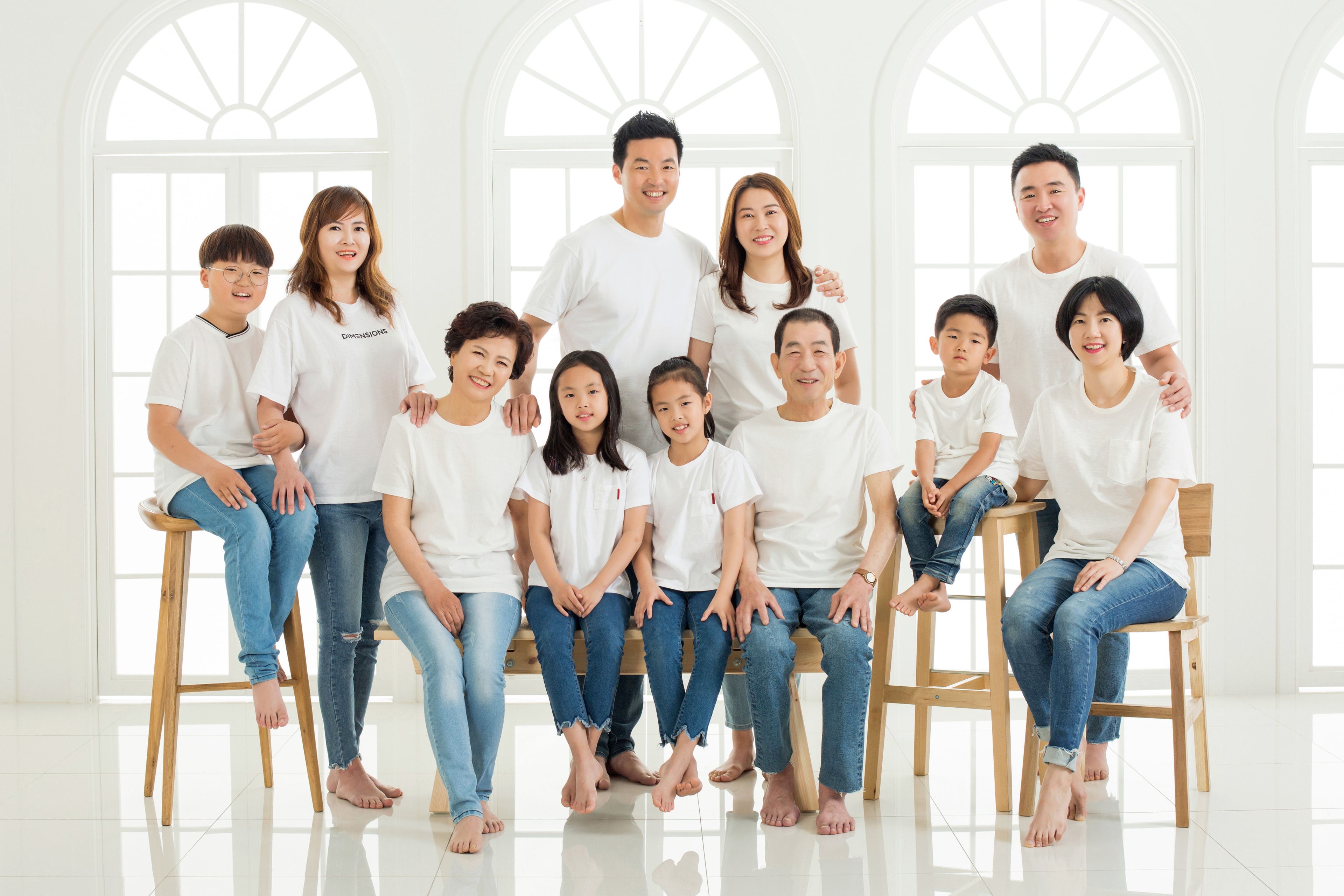 일산 스튜디오 서랍 패밀리 3열 그리드 - 1열 컨셉 촬영 1