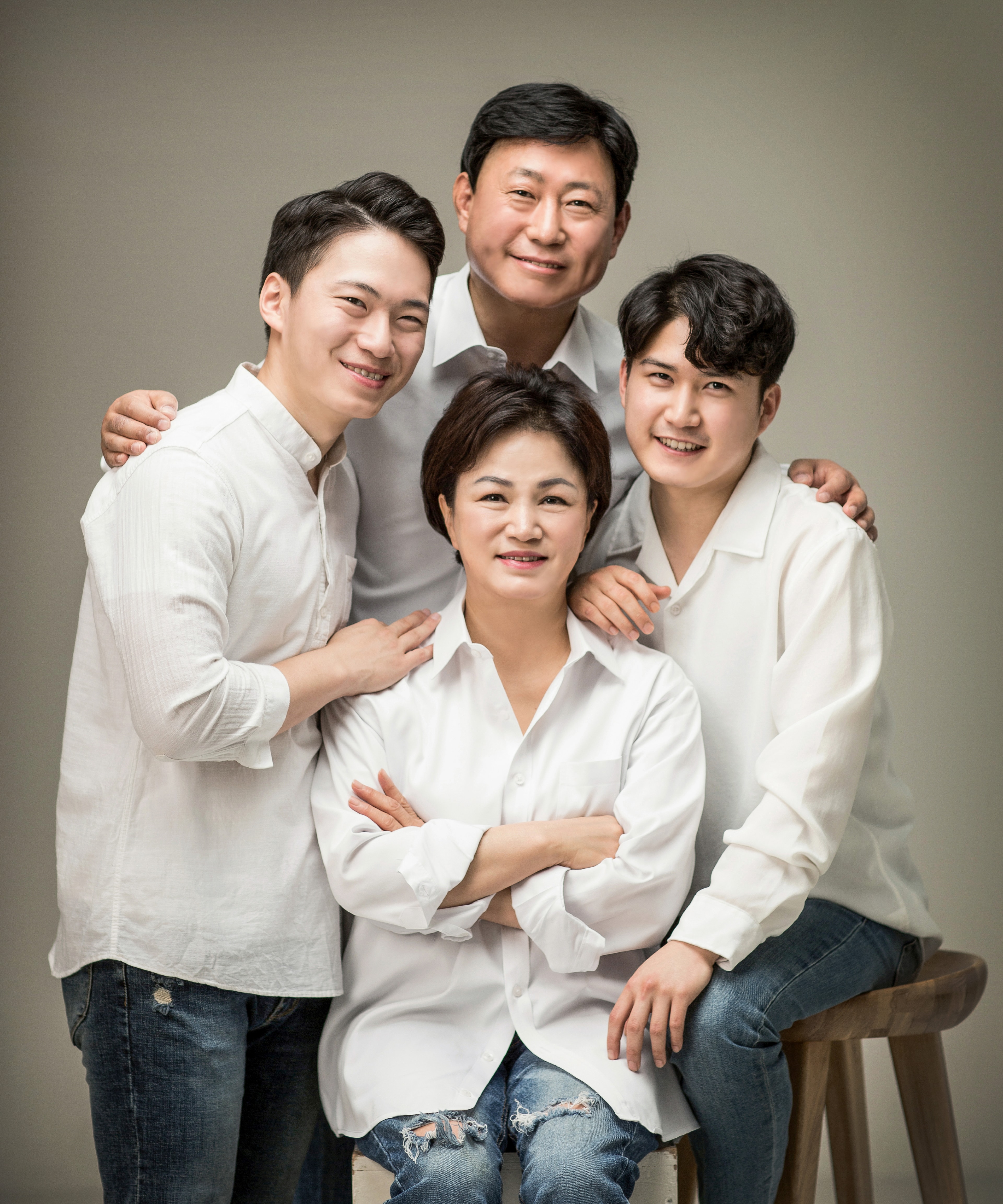일산 스튜디오 서랍 패밀리 3열 그리드 - 3열 컨셉 촬영 3